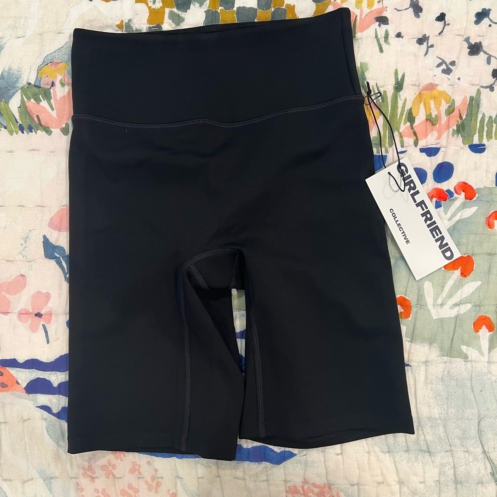 Girlfriend Collective Black Bike Shorts